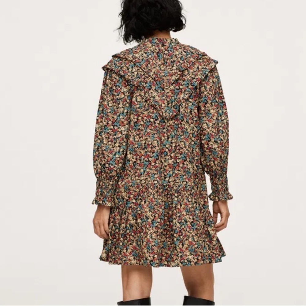 💌 MANGO Embroidered Printed Dress - Picture 2 of 2
